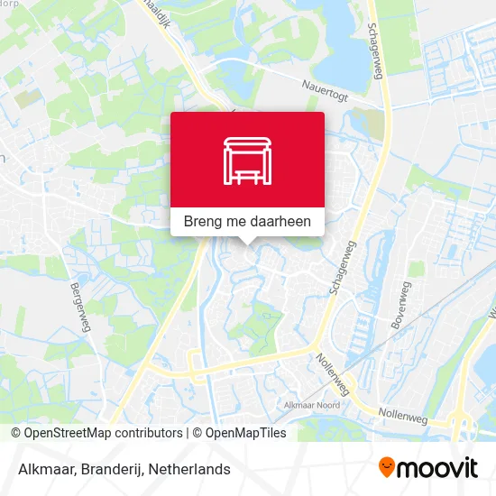 Alkmaar, Branderij kaart