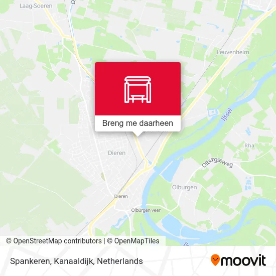 Spankeren, Kanaaldijk kaart