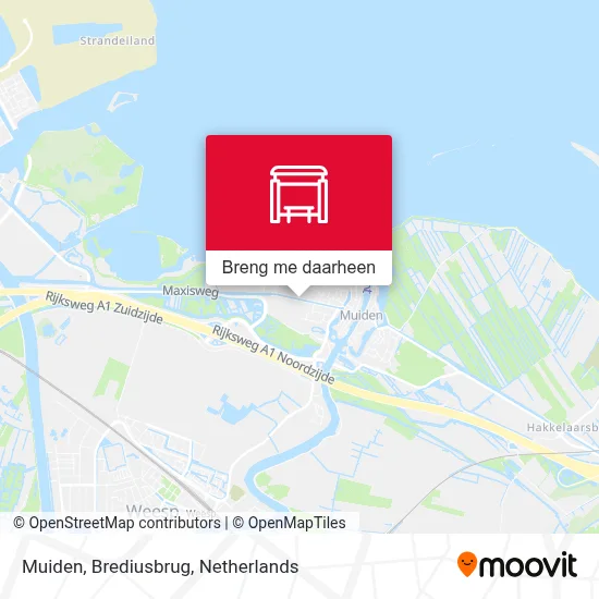 Muiden, Brediusbrug kaart