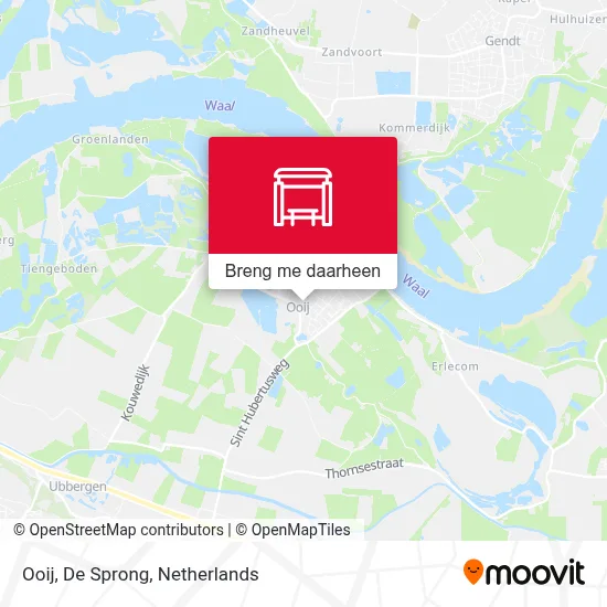 Ooij, De Sprong kaart