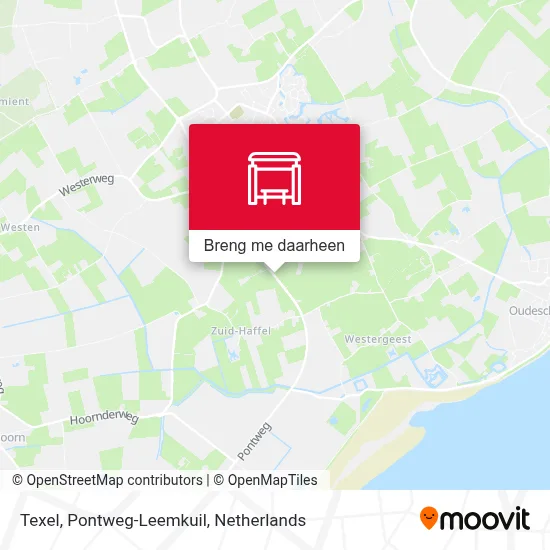 Texel, Pontweg-Leemkuil kaart