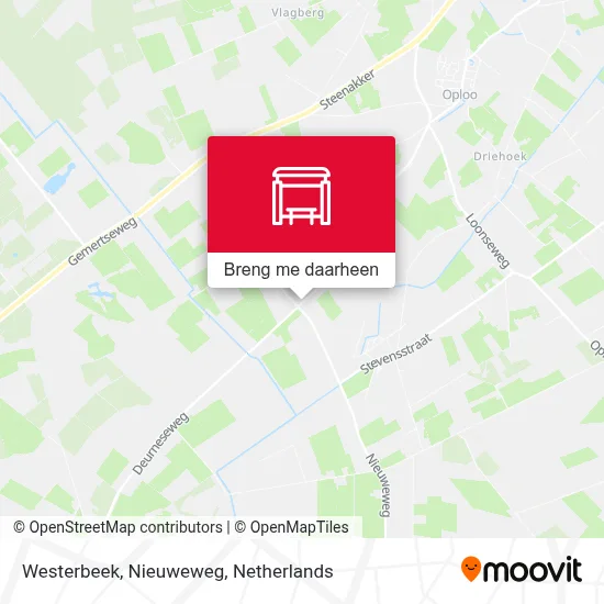 Westerbeek, Nieuweweg kaart