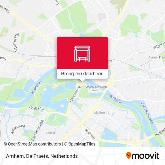 Arnhem, De Praets kaart