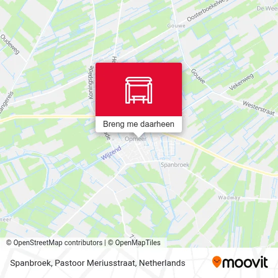 Spanbroek, Pastoor Meriusstraat kaart