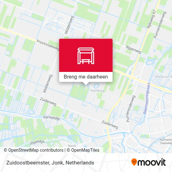 Zuidoostbeemster, Jonk kaart