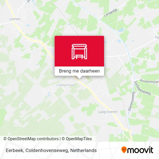 Eerbeek, Coldenhovenseweg kaart