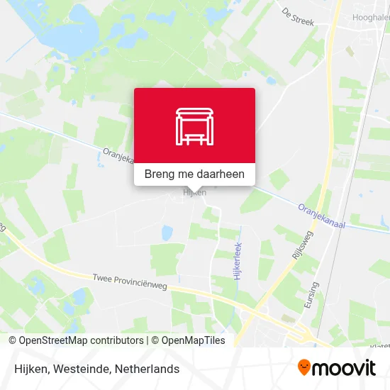 Hijken, Westeinde kaart