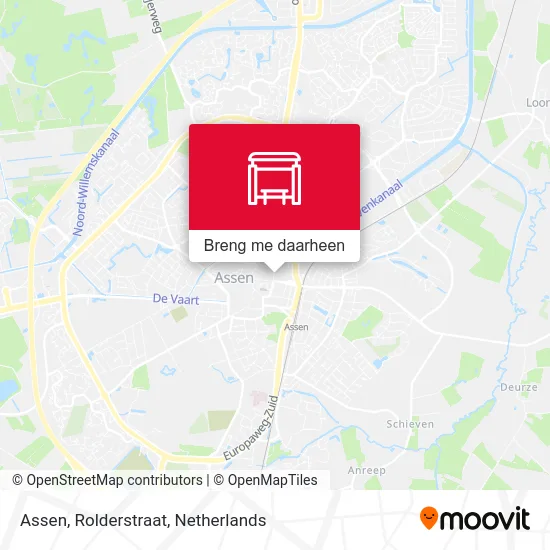 Assen, Rolderstraat kaart