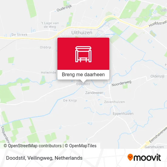 Doodstil, Veilingweg kaart
