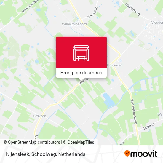 Nijensleek, Schoolweg kaart