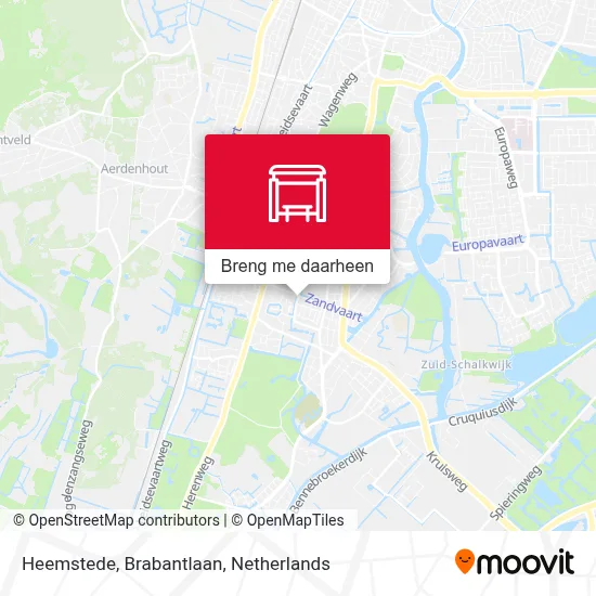 Heemstede, Brabantlaan kaart