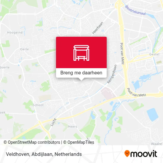 Veldhoven, Abdijlaan kaart