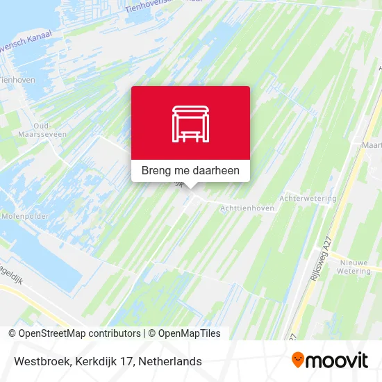 Westbroek, Kerkdijk 17 kaart