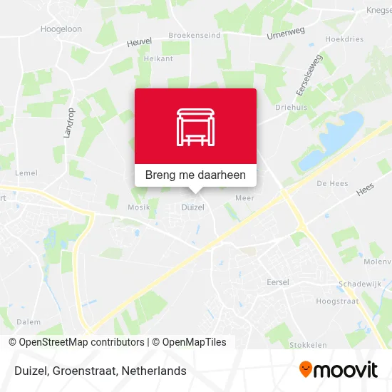 Duizel, Groenstraat kaart