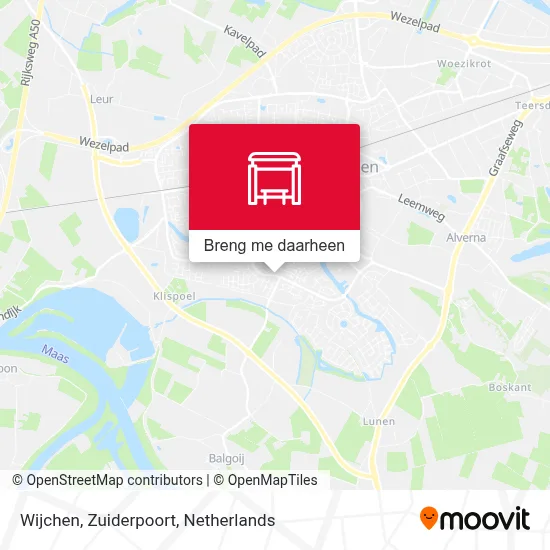 Wijchen, Zuiderpoort kaart