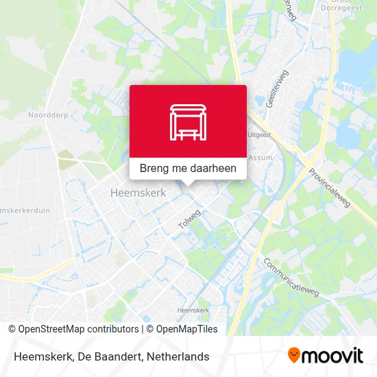 Heemskerk, De Baandert kaart