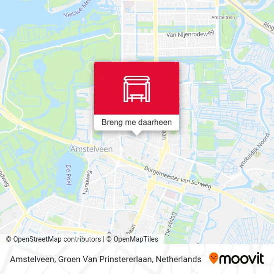Amstelveen, Groen Van Prinstererlaan kaart