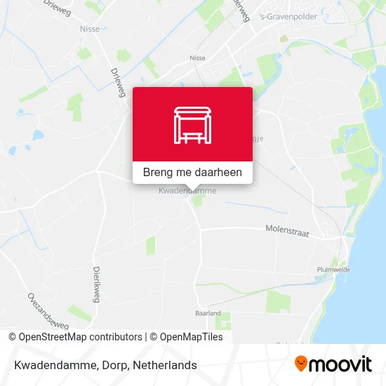 Kwadendamme, Dorp kaart