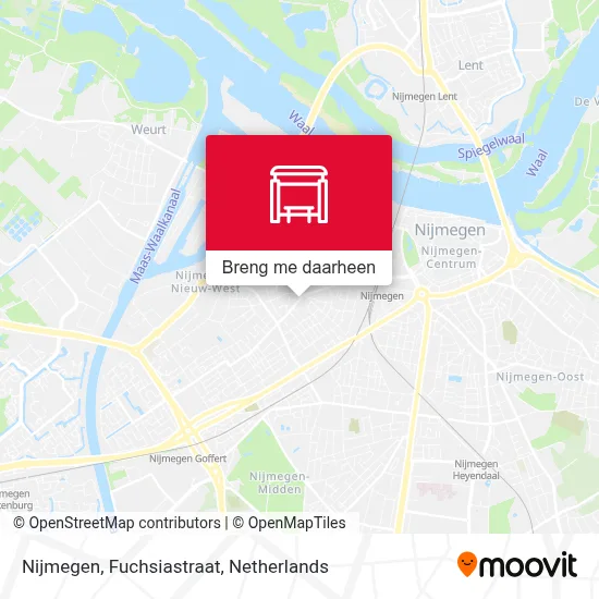 Nijmegen, Fuchsiastraat kaart