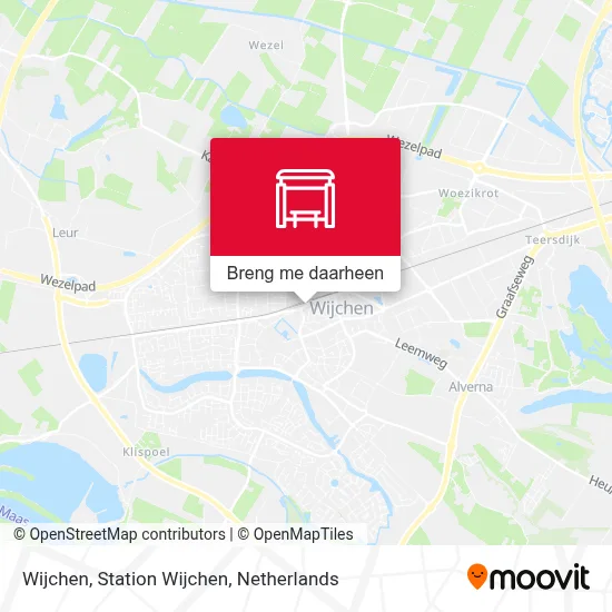 Wijchen, Station Wijchen kaart