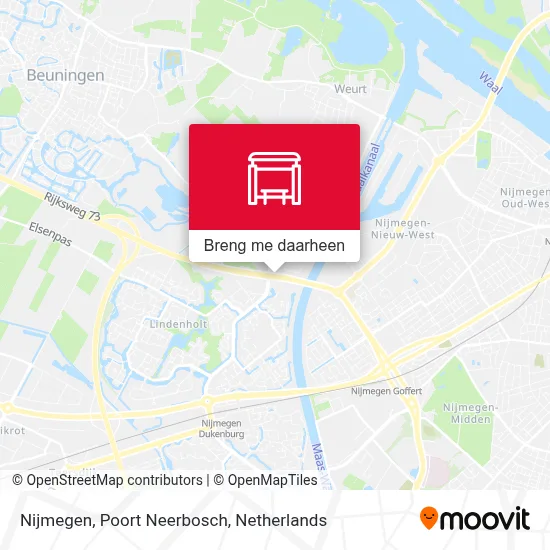 Nijmegen, Poort Neerbosch kaart