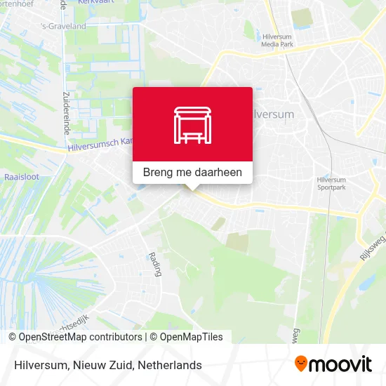 Hilversum, Nieuw Zuid kaart