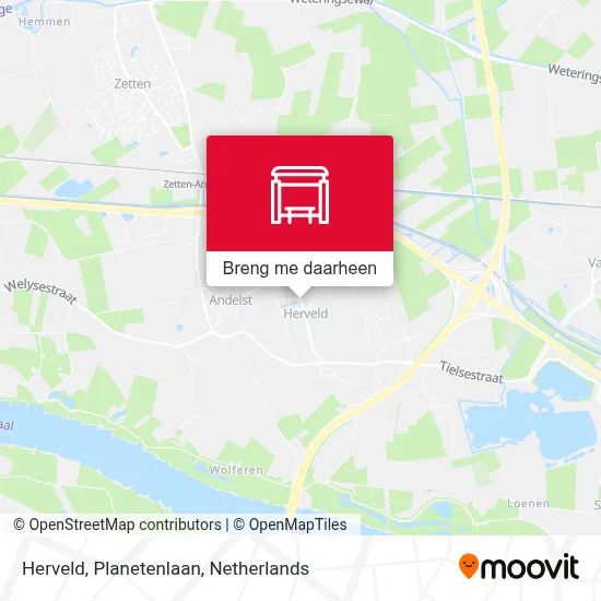 Herveld, Planetenlaan kaart