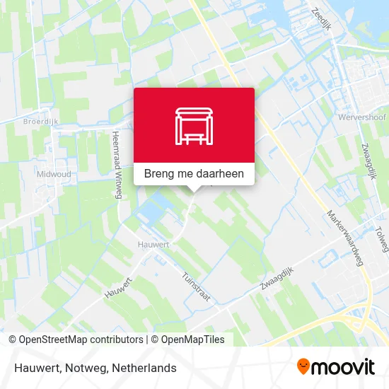 Hauwert, Notweg kaart