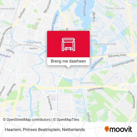 Haarlem, Prinses Beatrixplein kaart