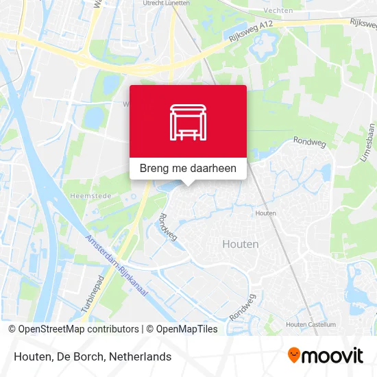 Houten, De Borch kaart