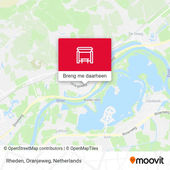 Rheden, Oranjeweg kaart