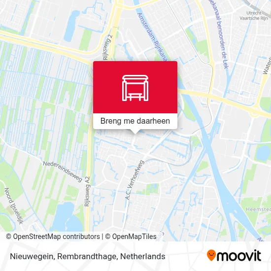 Nieuwegein, Rembrandthage kaart
