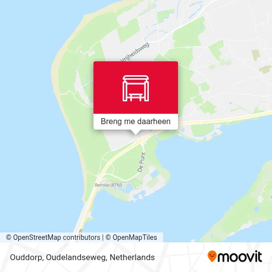 Ouddorp, Oudelandseweg kaart