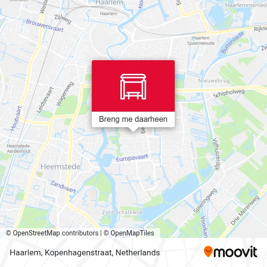 Haarlem, Kopenhagenstraat kaart