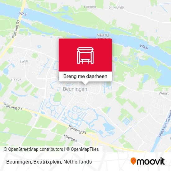 Beuningen, Beatrixplein kaart