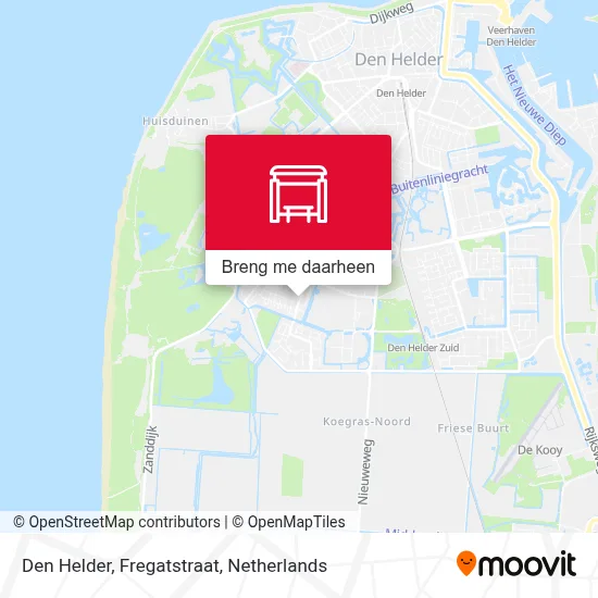 Den Helder, Fregatstraat kaart
