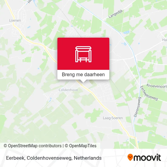 Eerbeek, Coldenhovenseweg kaart