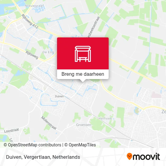 Duiven, Vergertlaan kaart