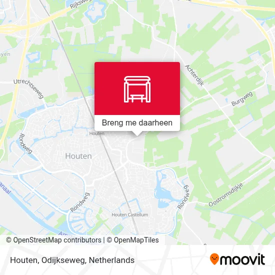 Houten, Odijkseweg kaart