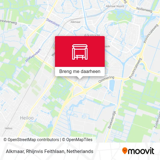 Alkmaar, Rhijnvis Feithlaan kaart