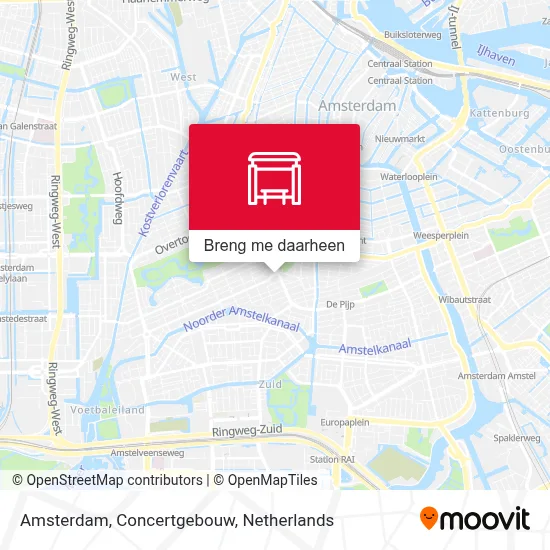 Amsterdam, Concertgebouw kaart