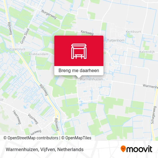 Warmenhuizen, Vijfven kaart