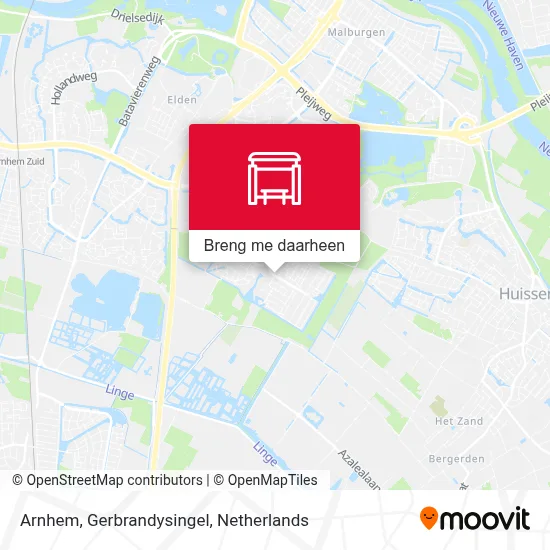 Arnhem, Gerbrandysingel kaart