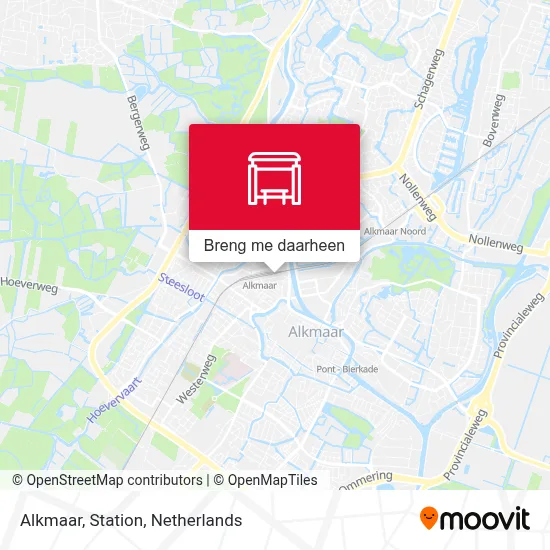 Alkmaar, Station kaart