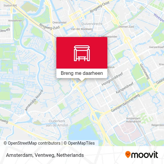 Amsterdam, Ventweg kaart