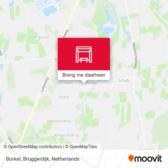 Borkel, Bruggerdijk kaart