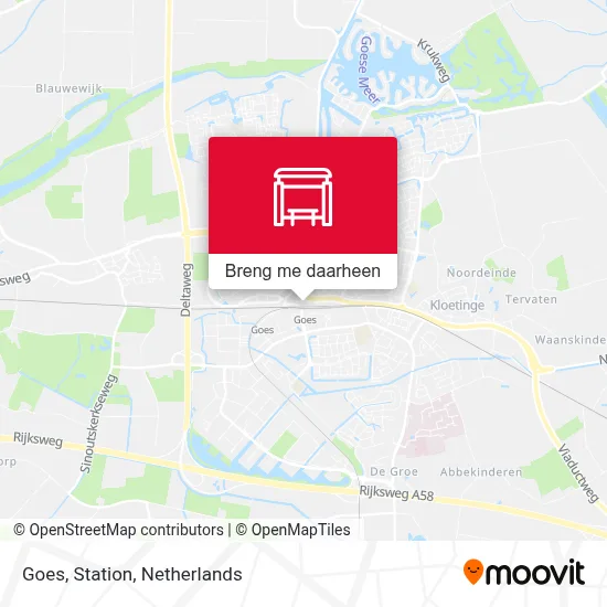 Goes, Station kaart