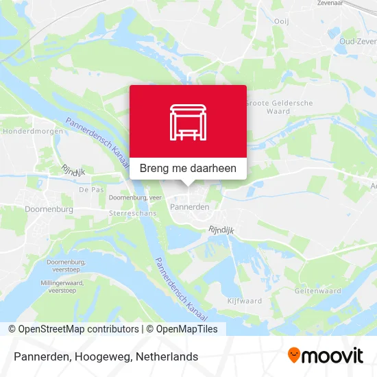 Pannerden, Hoogeweg kaart