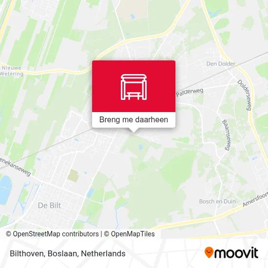 Bilthoven, Boslaan kaart
