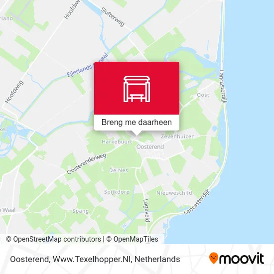 Oosterend, Www.Texelhopper.Nl kaart